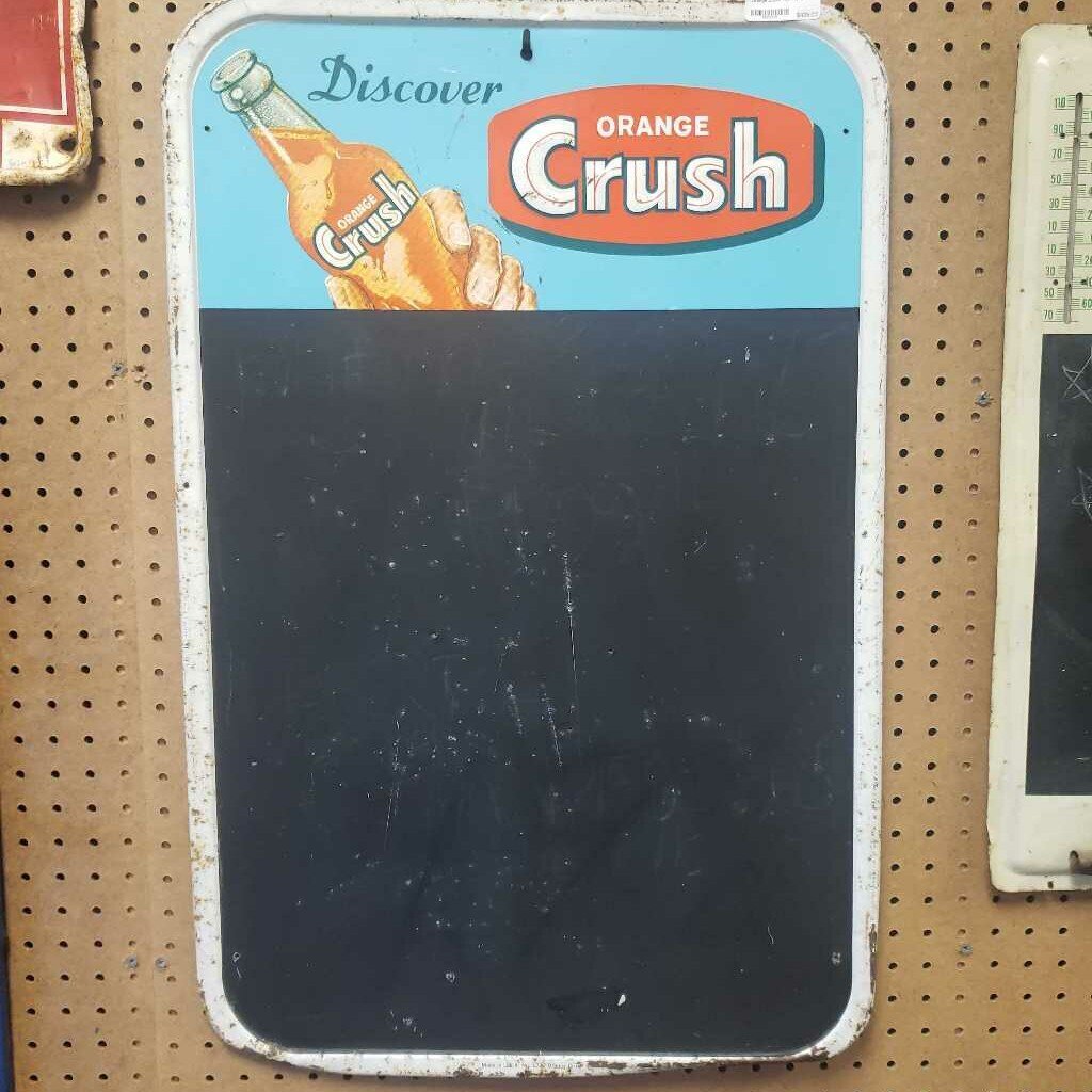 Orange Crush Menu Board