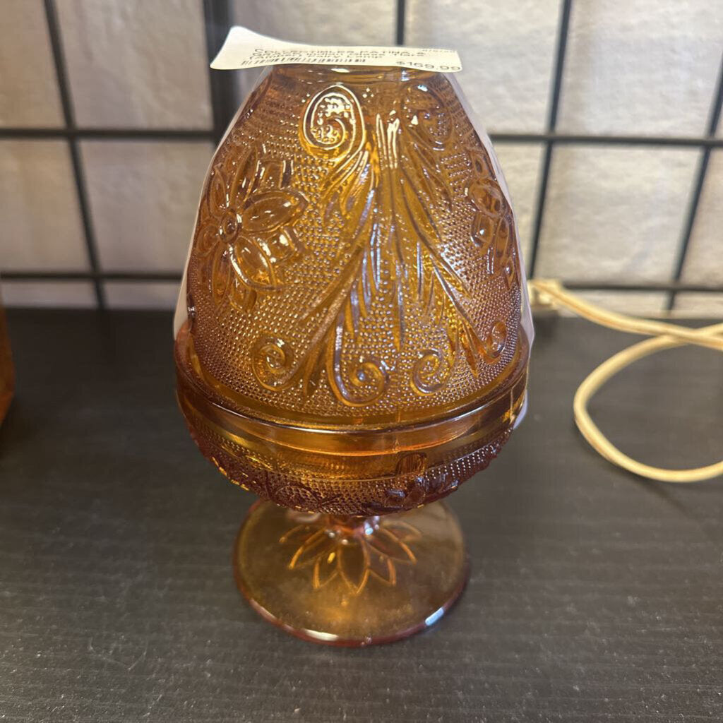 Indian Glass Tiara (Amber) Fairy Lamp