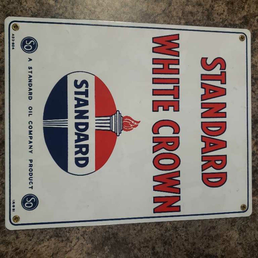 Standard Oil Pump Plate