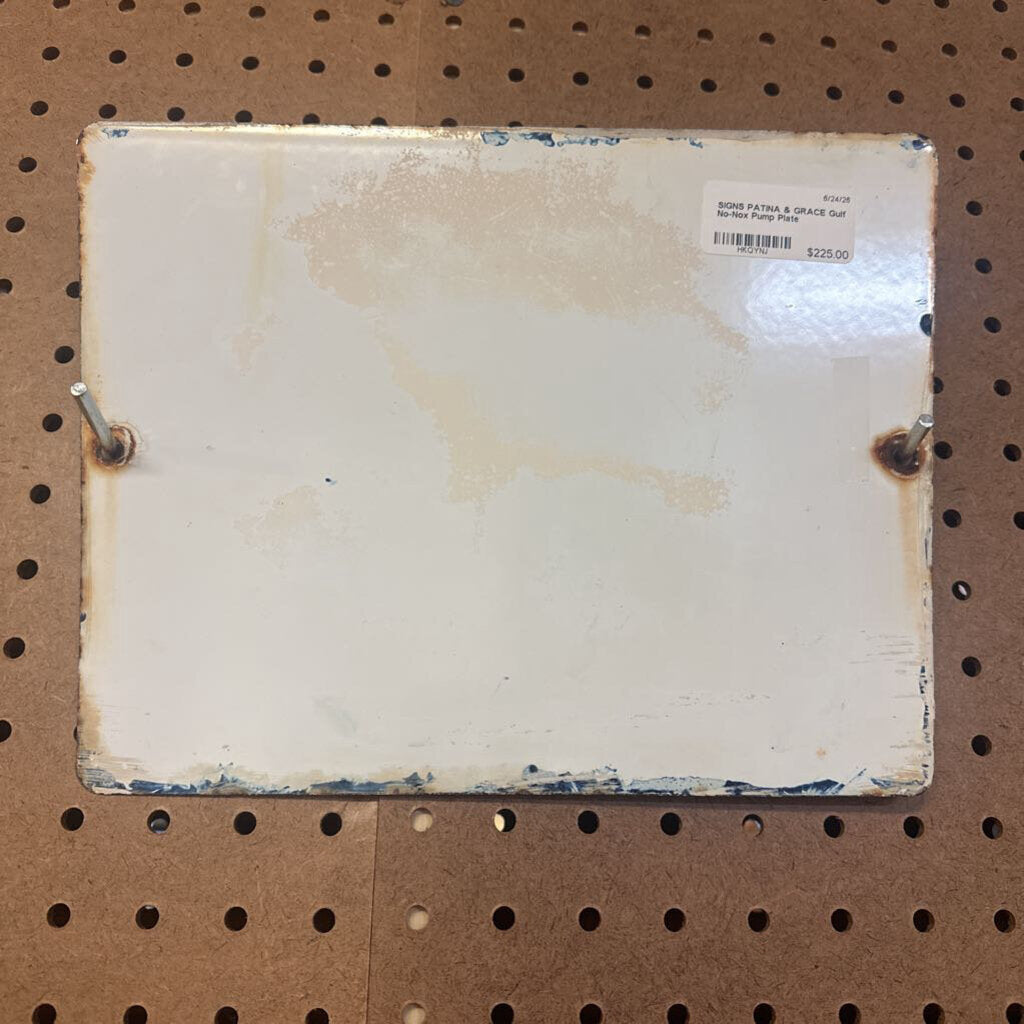 Gulf No-Nox Pump Plate