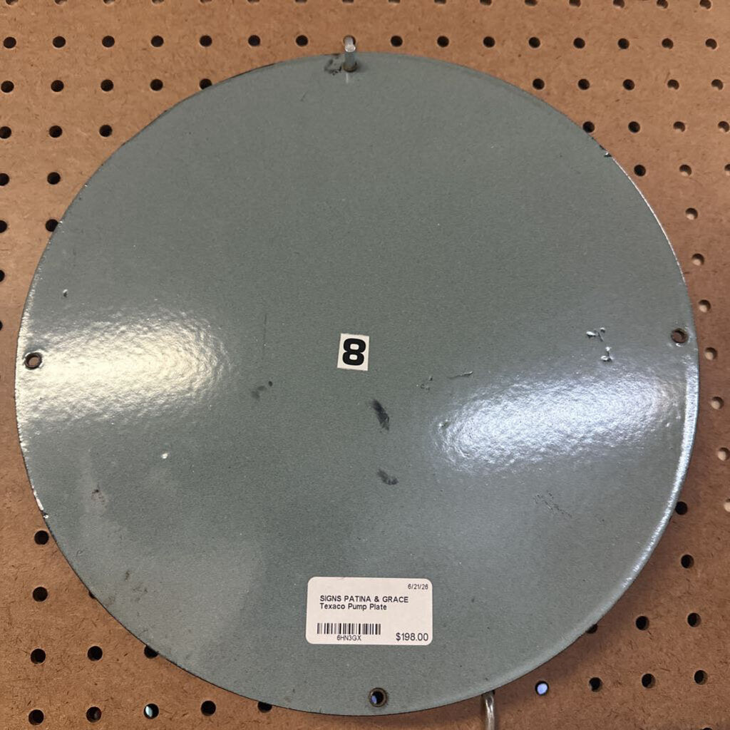 Texaco Pump Plate