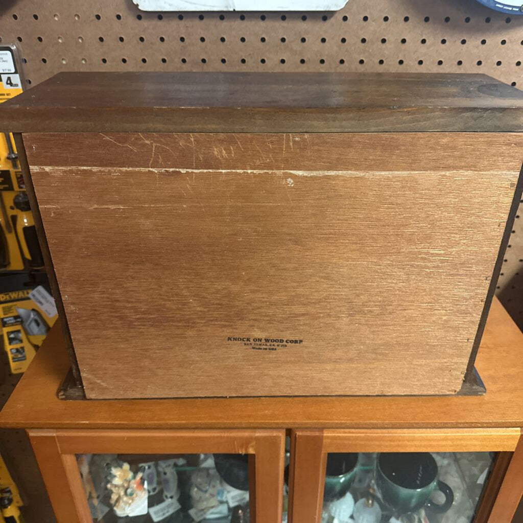 Vintage MCM Roll Top Bread Box