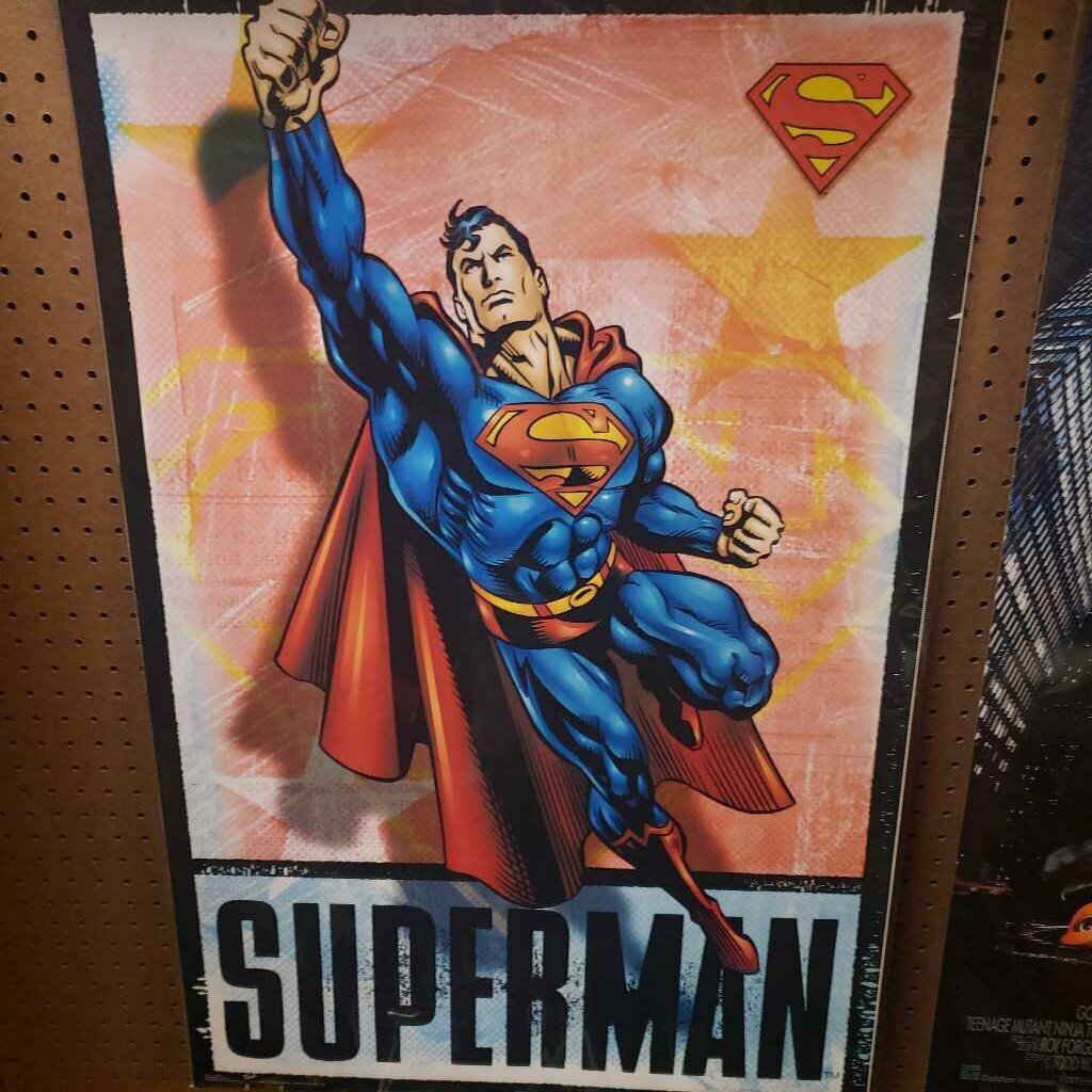 Superman Comic Book Poster